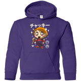 Sweatshirts Purple / YS Kawaii Doll Youth Hoodie