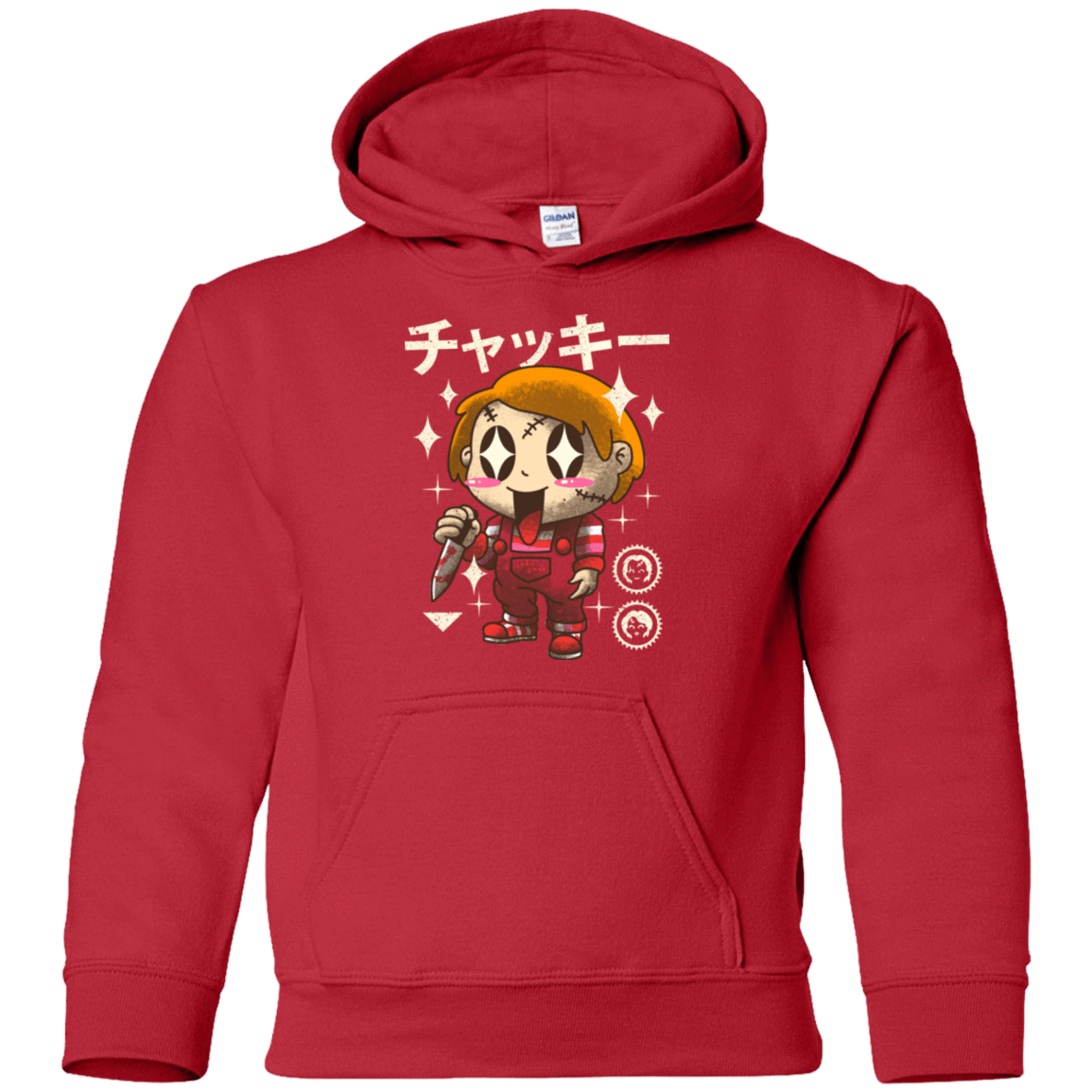 Sweatshirts Red / YS Kawaii Doll Youth Hoodie