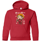 Sweatshirts Red / YS Kawaii Doll Youth Hoodie