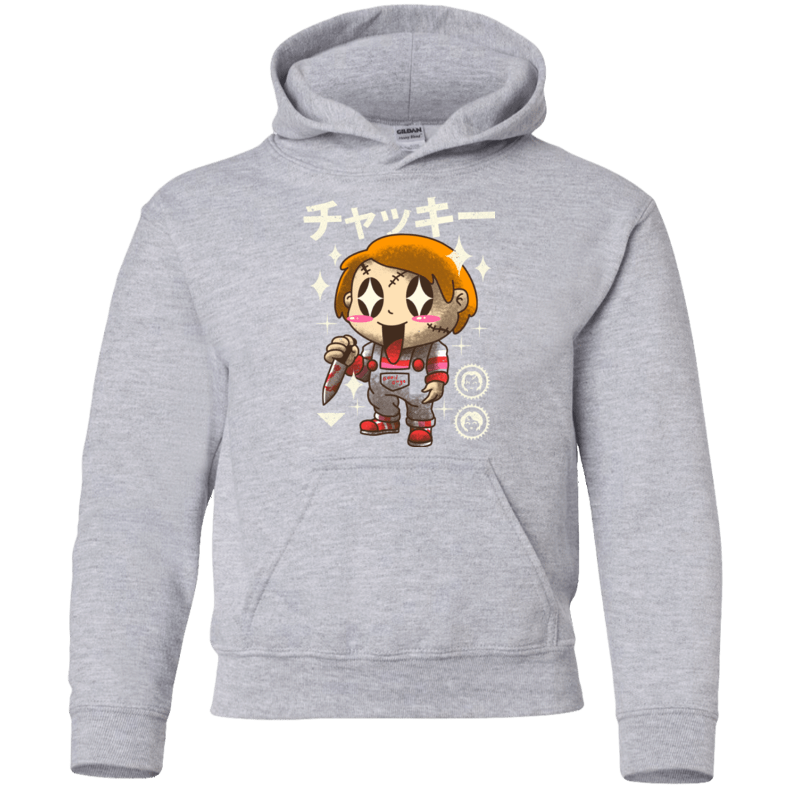 Sweatshirts Sport Grey / YS Kawaii Doll Youth Hoodie