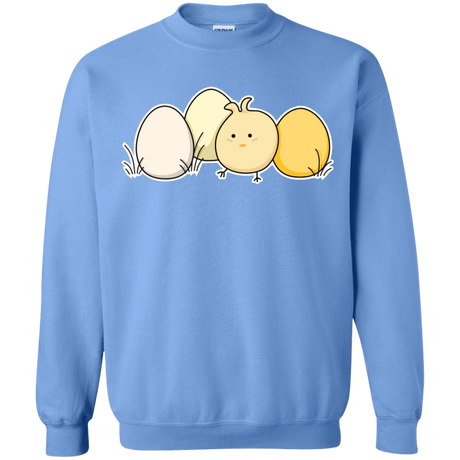 Sweatshirts Carolina Blue / S Kawaii Easter Chick and Eggs Crewneck Sweatshirt