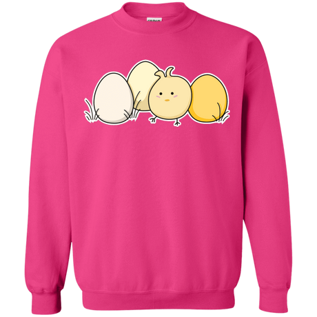 Sweatshirts Heliconia / S Kawaii Easter Chick and Eggs Crewneck Sweatshirt