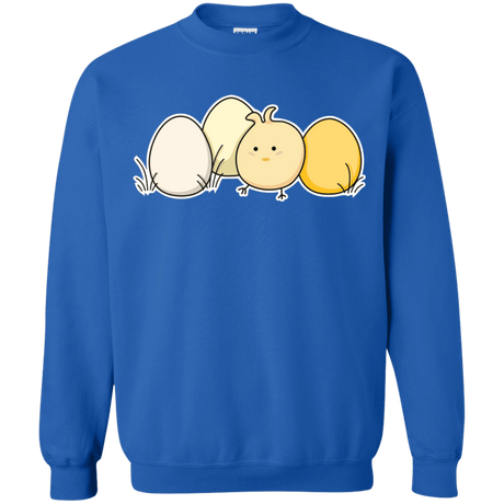 Sweatshirts Royal / S Kawaii Easter Chick and Eggs Crewneck Sweatshirt