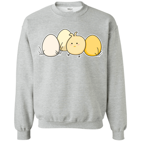 Sweatshirts Sport Grey / S Kawaii Easter Chick and Eggs Crewneck Sweatshirt