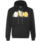 Sweatshirts Black / S Kawaii Easter Chick and Eggs Premium Fleece Hoodie