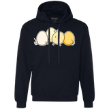 Sweatshirts Navy / S Kawaii Easter Chick and Eggs Premium Fleece Hoodie