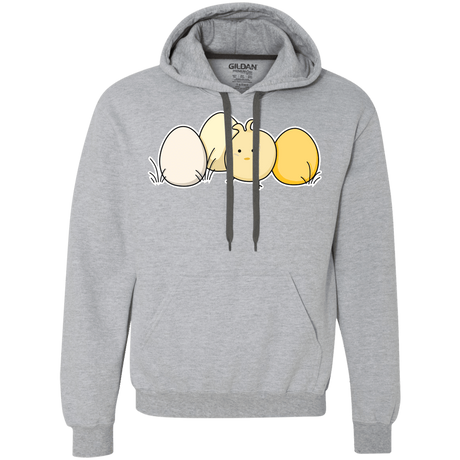 Sweatshirts Sport Grey / S Kawaii Easter Chick and Eggs Premium Fleece Hoodie