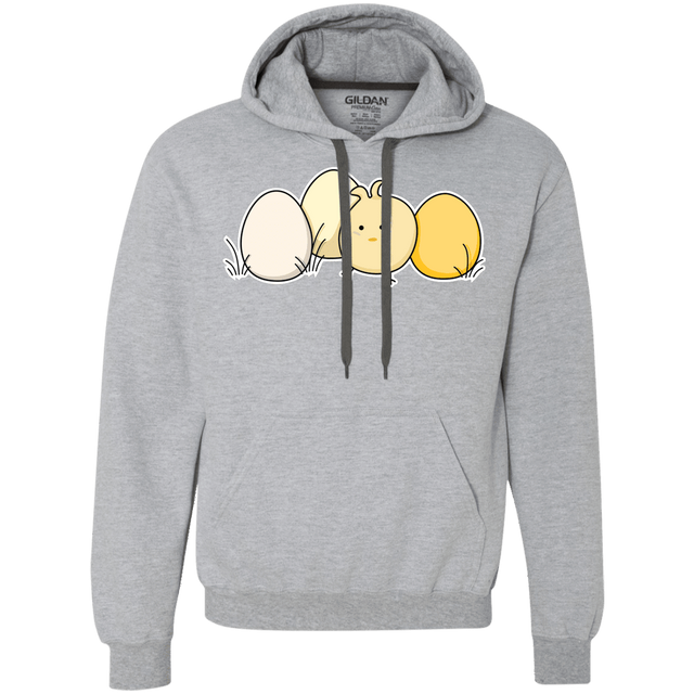 Sweatshirts Sport Grey / S Kawaii Easter Chick and Eggs Premium Fleece Hoodie