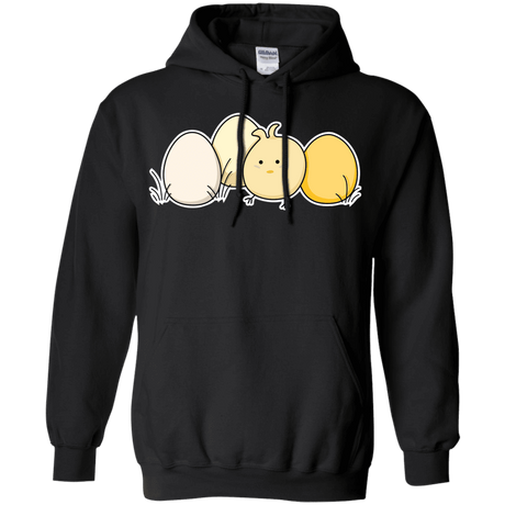 Sweatshirts Black / S Kawaii Easter Chick and Eggs Pullover Hoodie