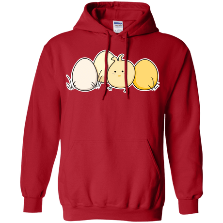 Sweatshirts Red / S Kawaii Easter Chick and Eggs Pullover Hoodie