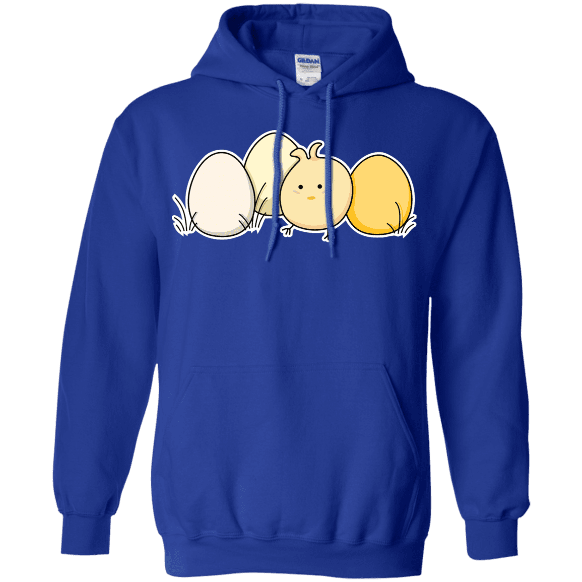 Sweatshirts Royal / S Kawaii Easter Chick and Eggs Pullover Hoodie