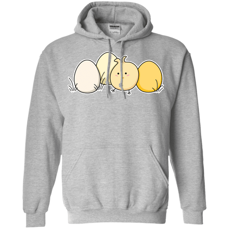 Sweatshirts Sport Grey / S Kawaii Easter Chick and Eggs Pullover Hoodie