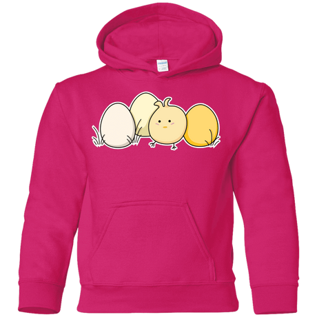 Sweatshirts Heliconia / YS Kawaii Easter Chick and Eggs Youth Hoodie