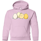 Sweatshirts Light Pink / YS Kawaii Easter Chick and Eggs Youth Hoodie