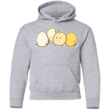 Sweatshirts Sport Grey / YS Kawaii Easter Chick and Eggs Youth Hoodie