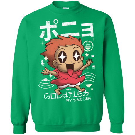 Sweatshirts Irish Green / Small Kawaii Gold Fish Crewneck Sweatshirt