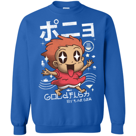 Sweatshirts Royal / Small Kawaii Gold Fish Crewneck Sweatshirt