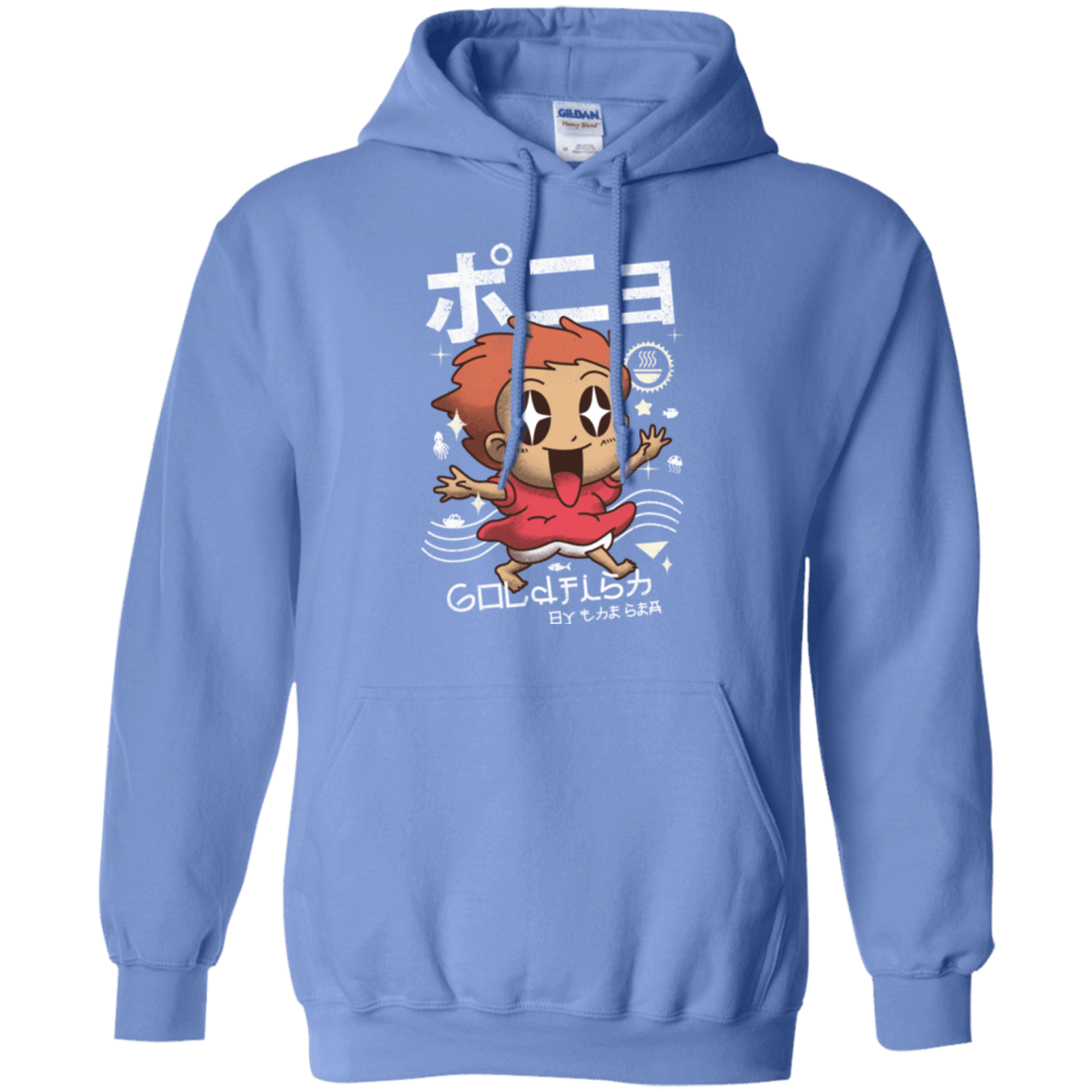 Sweatshirts Carolina Blue / Small Kawaii Gold Fish Pullover Hoodie