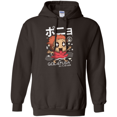 Sweatshirts Dark Chocolate / Small Kawaii Gold Fish Pullover Hoodie