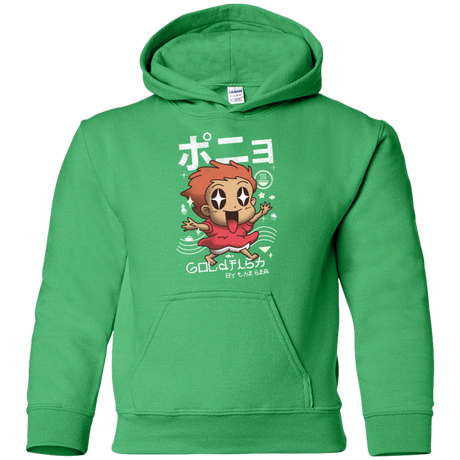 Sweatshirts Irish Green / YS Kawaii Gold Fish Youth Hoodie