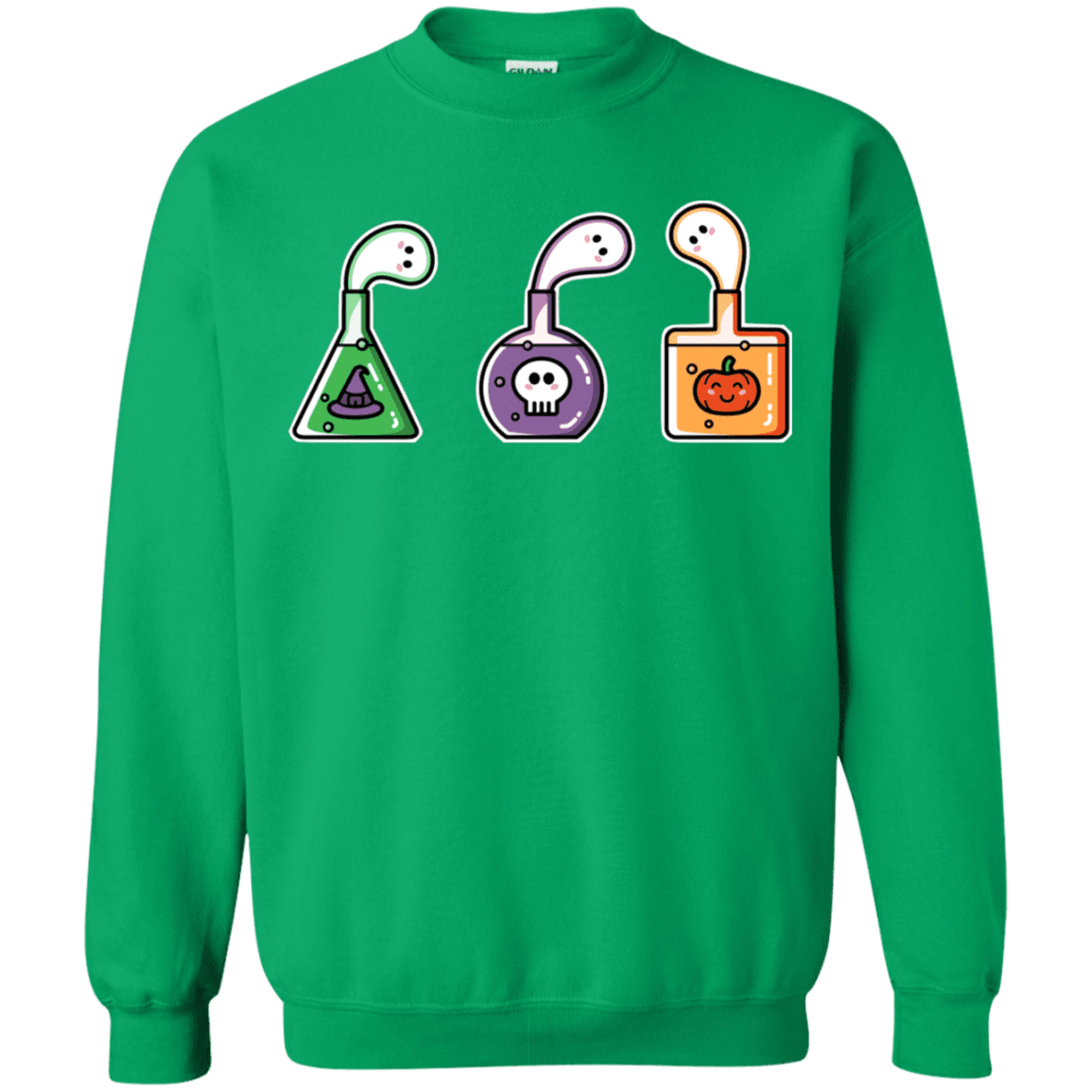 Sweatshirts Irish Green / S Kawaii Halloween Potions Crewneck Sweatshirt