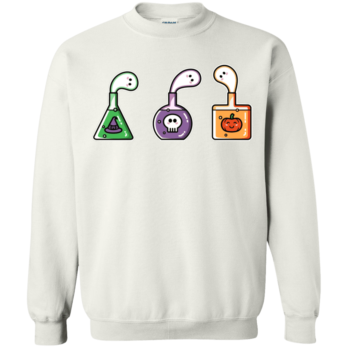 Sweatshirts White / S Kawaii Halloween Potions Crewneck Sweatshirt