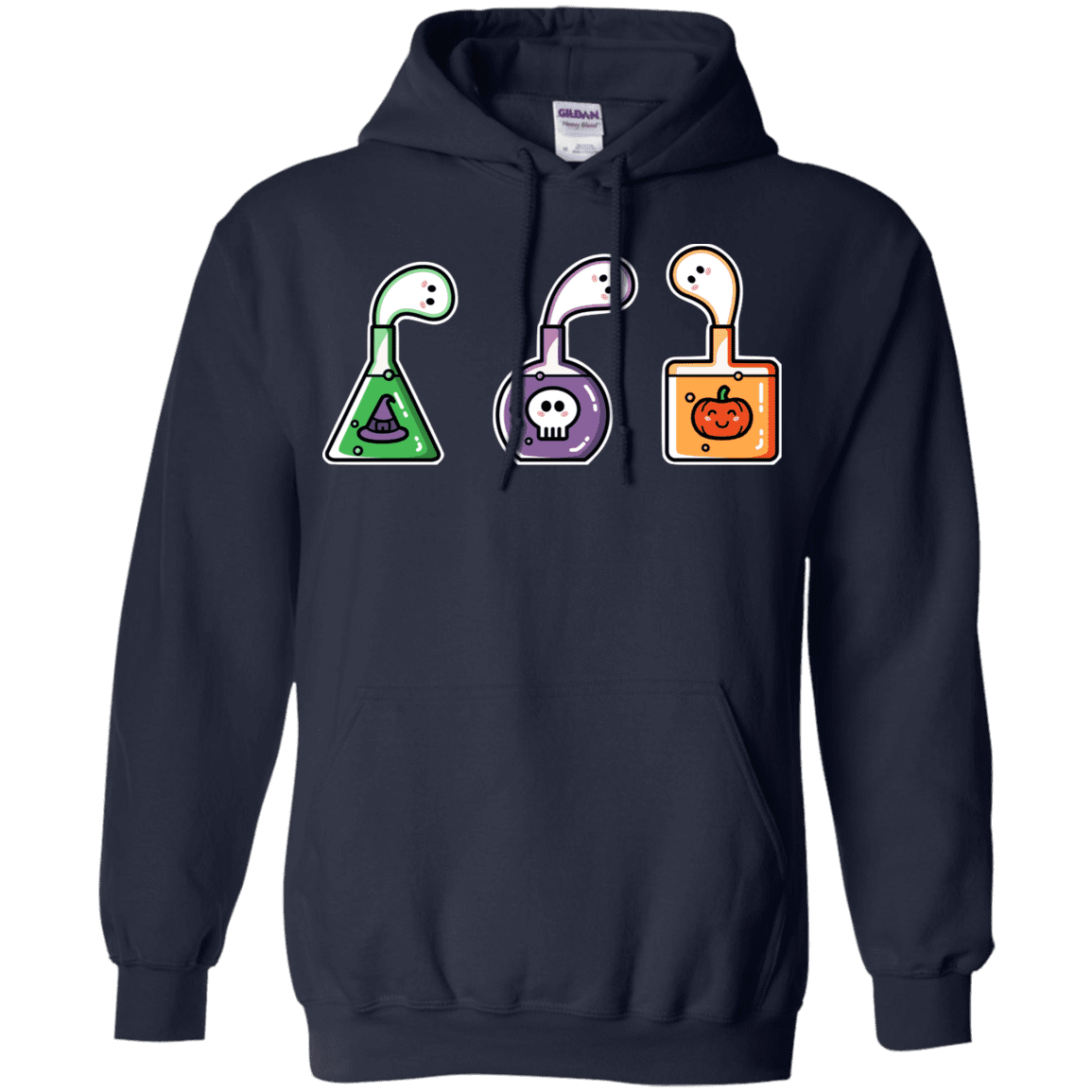 Sweatshirts Navy / S Kawaii Halloween Potions Pullover Hoodie