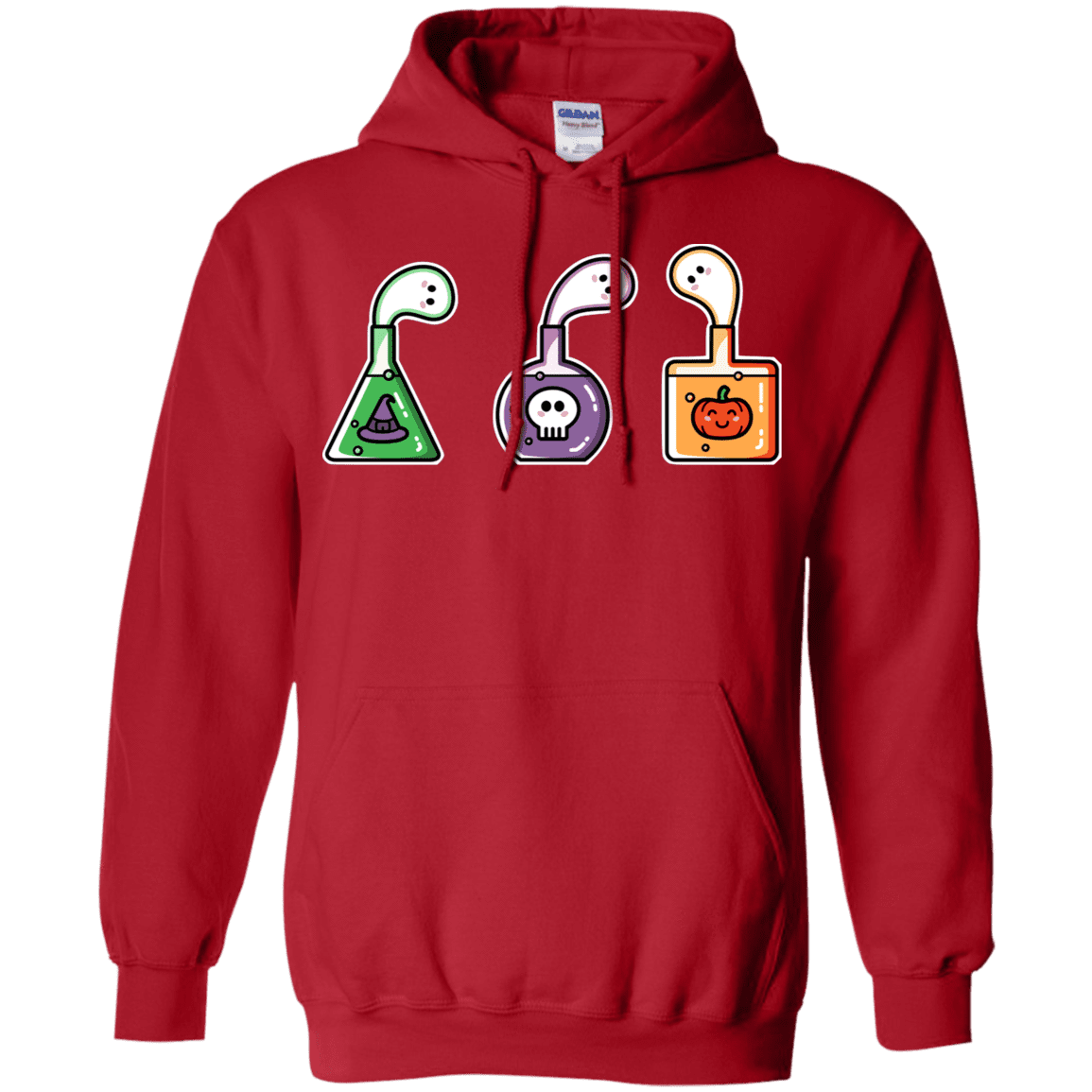 Sweatshirts Red / S Kawaii Halloween Potions Pullover Hoodie