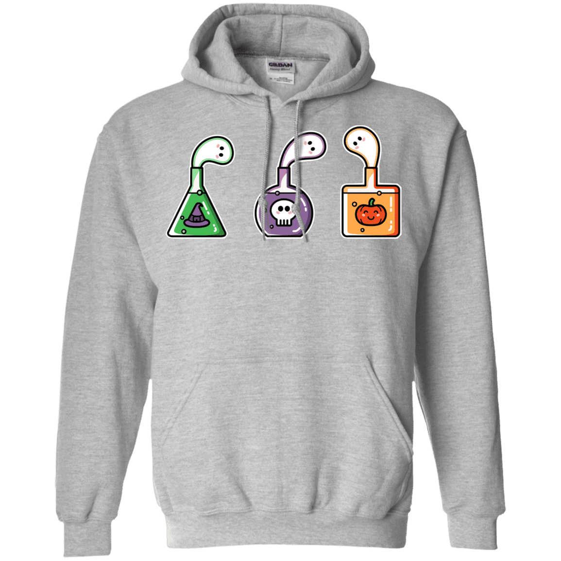 Sweatshirts Sport Grey / S Kawaii Halloween Potions Pullover Hoodie