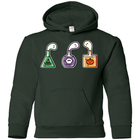 Sweatshirts Forest Green / YS Kawaii Halloween Potions Youth Hoodie