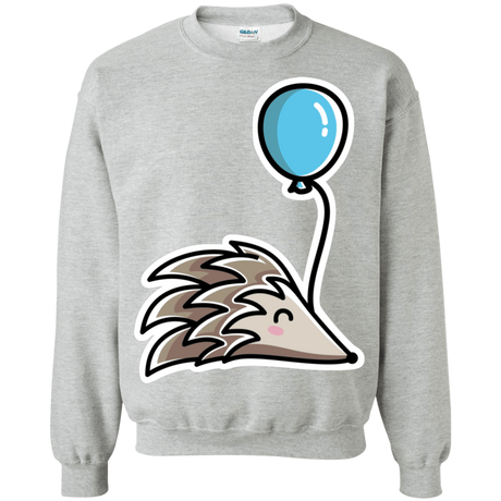 Sweatshirts Sport Grey / S Kawaii Hedgehog with Balloon Crewneck Sweatshirt