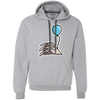 Sweatshirts Sport Grey / S Kawaii Hedgehog with Balloon Premium Fleece Hoodie