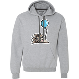 Sweatshirts Sport Grey / S Kawaii Hedgehog with Balloon Premium Fleece Hoodie