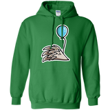 Sweatshirts Irish Green / S Kawaii Hedgehog with Balloon Pullover Hoodie