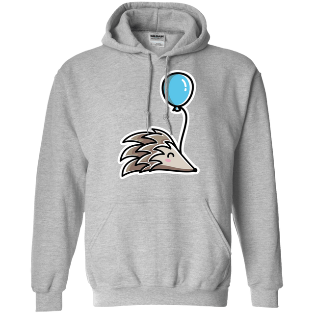 Sweatshirts Sport Grey / S Kawaii Hedgehog with Balloon Pullover Hoodie