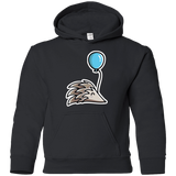 Sweatshirts Black / YS Kawaii Hedgehog with Balloon Youth Hoodie