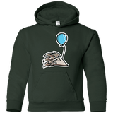 Sweatshirts Forest Green / YS Kawaii Hedgehog with Balloon Youth Hoodie