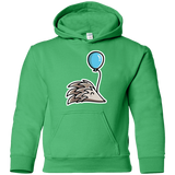 Sweatshirts Irish Green / YS Kawaii Hedgehog with Balloon Youth Hoodie