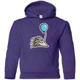 Sweatshirts Purple / YS Kawaii Hedgehog with Balloon Youth Hoodie