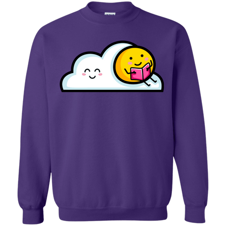 Sweatshirts Purple / S Kawaii Love Summer Reading Crewneck Sweatshirt