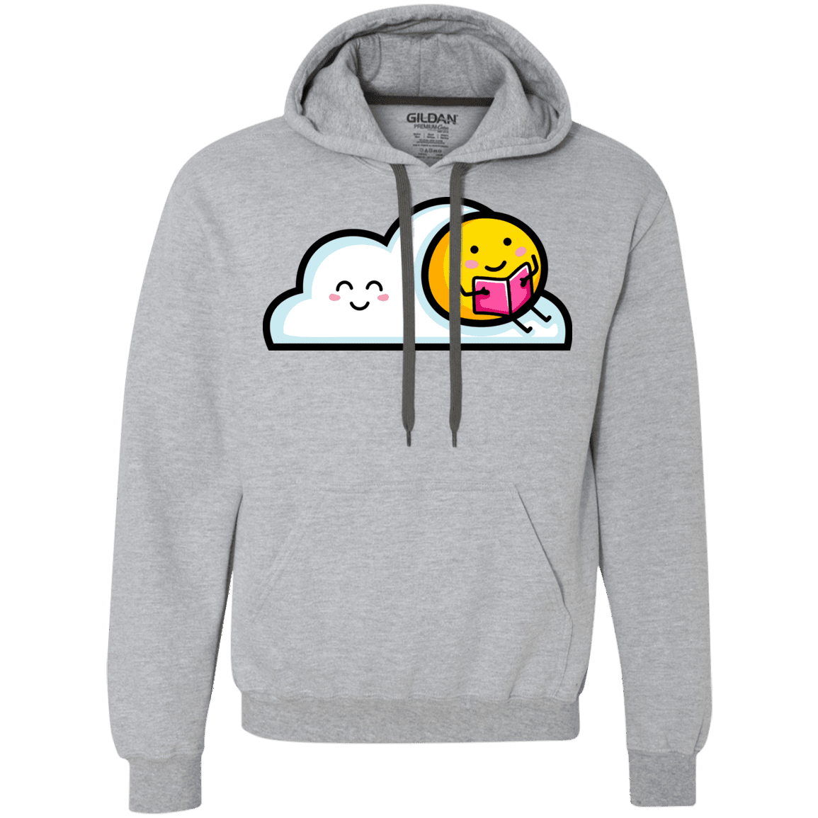 Sweatshirts Sport Grey / S Kawaii Love Summer Reading Premium Fleece Hoodie