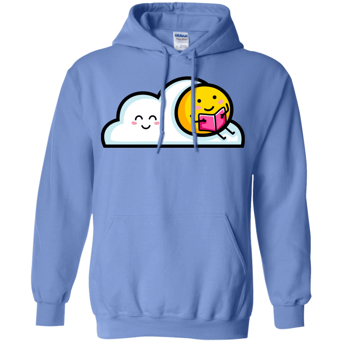 Sweatshirts Carolina Blue / S Kawaii Love Summer Reading Pullover Hoodie