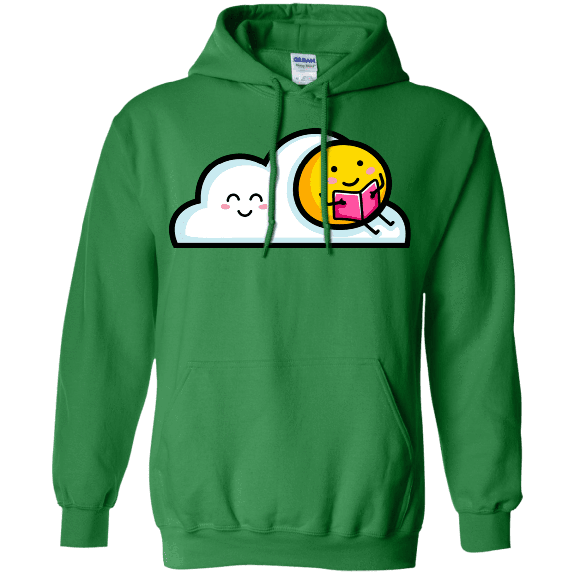 Sweatshirts Irish Green / S Kawaii Love Summer Reading Pullover Hoodie