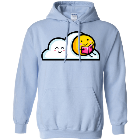 Sweatshirts Light Blue / S Kawaii Love Summer Reading Pullover Hoodie