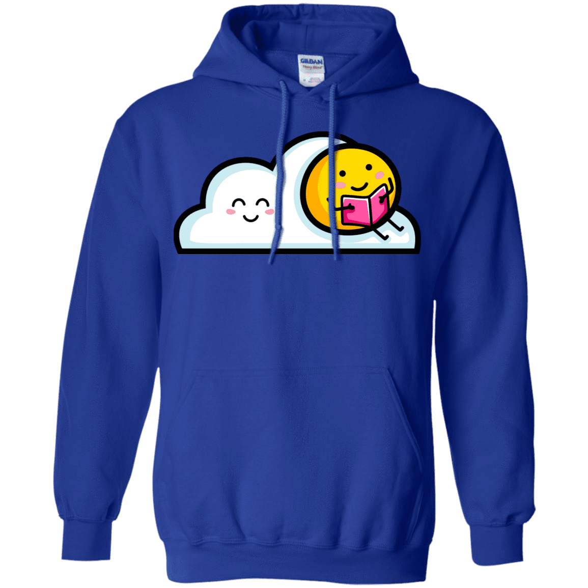 Sweatshirts Royal / S Kawaii Love Summer Reading Pullover Hoodie