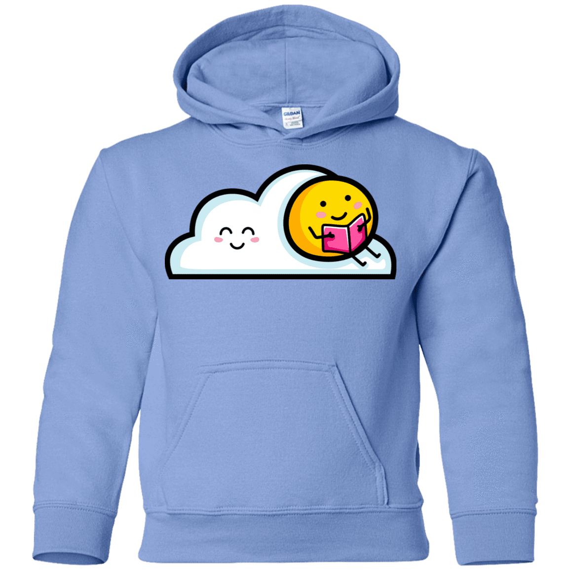 Sweatshirts Carolina Blue / YS Kawaii Love Summer Reading Youth Hoodie