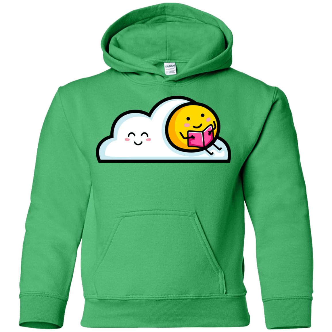 Sweatshirts Irish Green / YS Kawaii Love Summer Reading Youth Hoodie