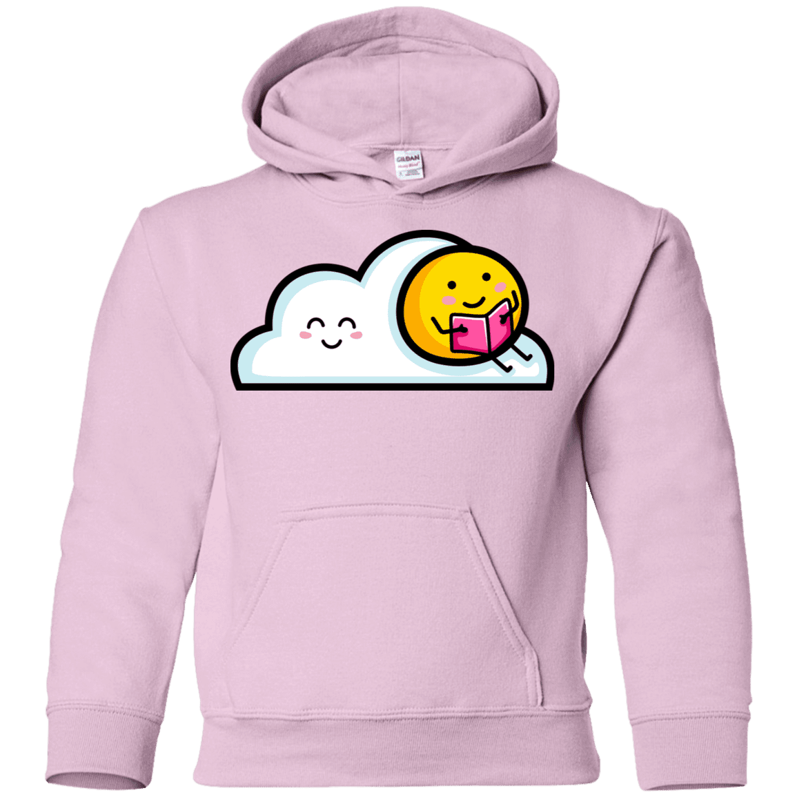 Sweatshirts Light Pink / YS Kawaii Love Summer Reading Youth Hoodie