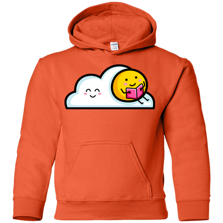 Sweatshirts Orange / YS Kawaii Love Summer Reading Youth Hoodie