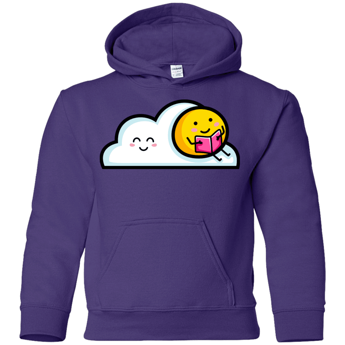 Sweatshirts Purple / YS Kawaii Love Summer Reading Youth Hoodie